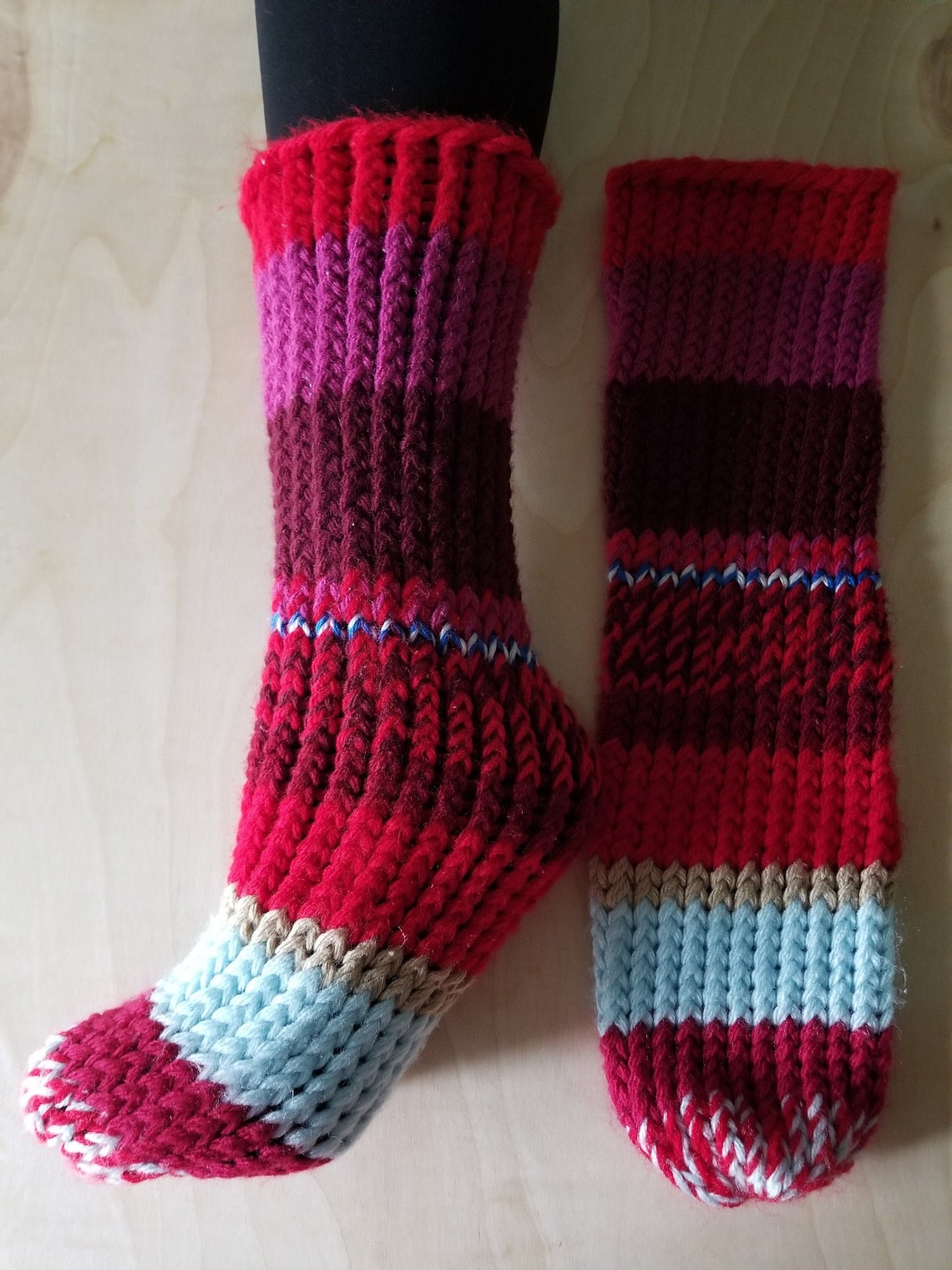 Hand Knitted Socks Diabetic Sox for People With Diabetes Etsy