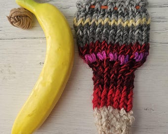 Hand knitted penis sweater, underwear, gray, yellow, red, pink, purple, beige, LOAF