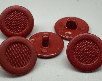 5/8"; 15mm; SIZE 24; Back Stem ROUND BUTTONS, Set of Five (5) Buttons