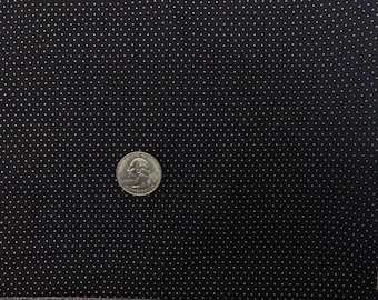 Noir avec points blancs, tissu 100% coton **** 2 - Pièces