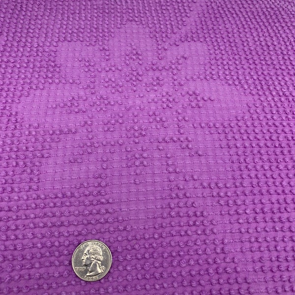 Beautiful, LAVENDER, 100% Cotton Chenille  *** 1 - 30" x  26" Piece