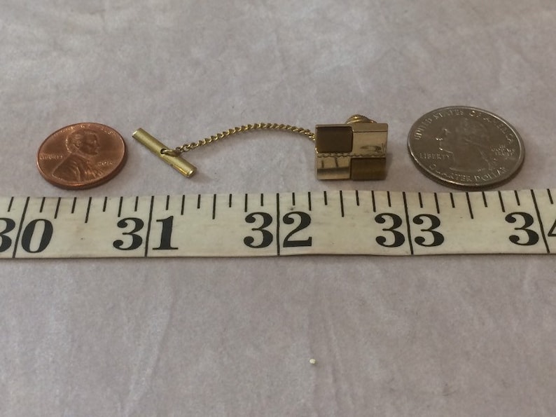 Real Tiger Eye Tie Tack Gold Tone And Stone Tie Tack Tigers Eye Stone Tie Clip Gold Tie Pin For Man Mens Jewelry