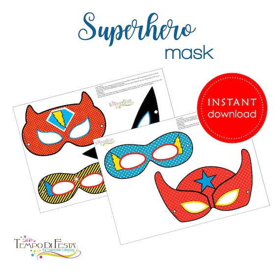 Superhero Mask Printable Prompt Obtain by means of Speed di Festa picture relating to Superhero Mask Printable titled Superhero Mask Printable Fast Obtain by means of Speed di Festa
