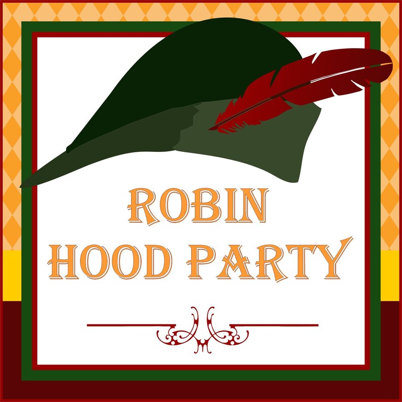 Robin Hood Printable birthday Party | Etsy