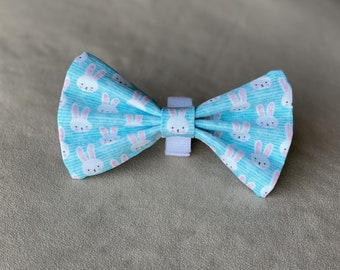 Easter Dog Bowtie, Bunny Dog Bowtie, Easter Bunny Bowtie, Spring Dog Bowtie, Easter Pet Bowtie