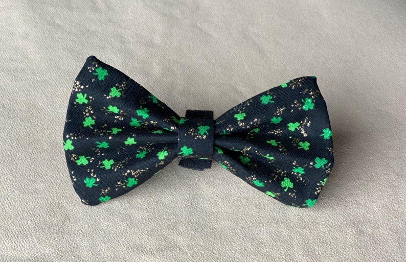 St. Patrick's Day Dog Bowtie, St. Patties Day Dog Bowtie, Shamrock Dog Bowtie, St. Patrick's Day Pet Bowtie image 2