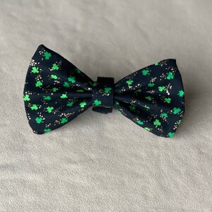 St. Patrick's Day Dog Bowtie, St. Patties Day Dog Bowtie, Shamrock Dog Bowtie, St. Patrick's Day Pet Bowtie image 1