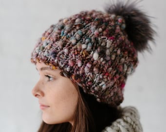 Knitting Pattern // Easy Knit Hat Pattern ~ Easy Knitting Patterns, Knitting Patterns for Women, Boho Hat Patterns, Knit Slouch Hat,