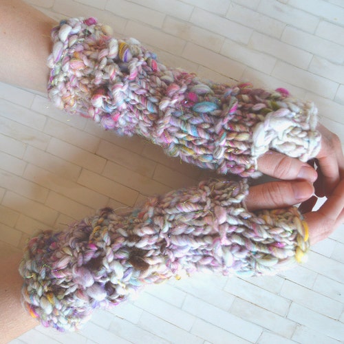 Stevie Fingerless Glove Pattern Simple and Quick Knit Etsy