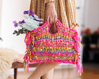 Faye Fransentasche Strickmuster