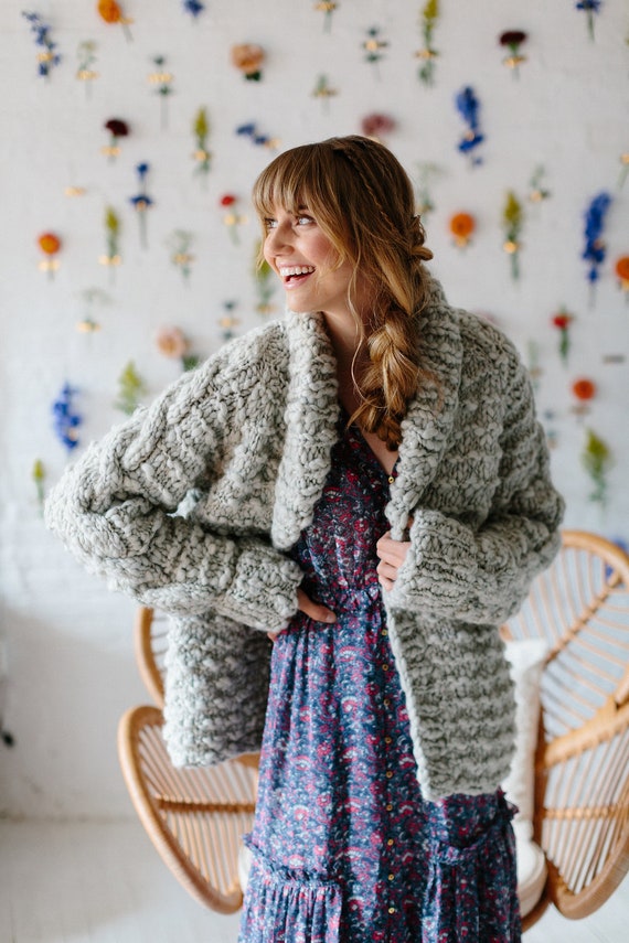 Pattern Knit Cardigan Pattern Knit Sweater Pattern Cable Knit Cardigan Knitting Patterns For Women Chunky Yarns Boho Knit Cardigan