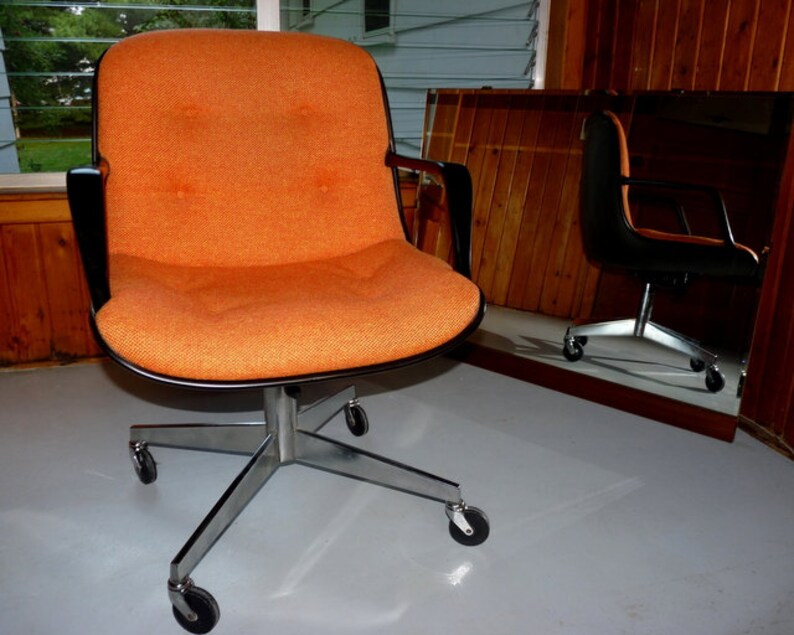 Charles Pollock office chair by Knoll Etsy