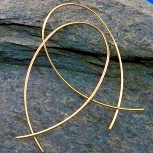 Upside Down Hoop Earrings