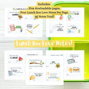 Printable Lunch Box Notes for Kids, Fun Back to School Encouraging Puns, Funny School Jokes, Uplifting Messages, Instant Digital Download