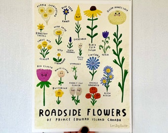 8.5”x11” Roadside Flowers of PEI Art Print