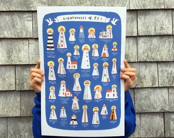 Lighthouses of PEI Poster (12"x18")