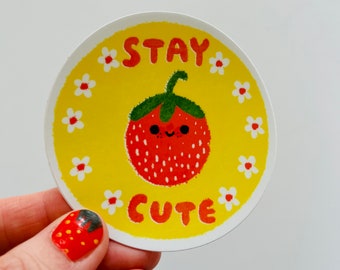 Stay Cute Vinyl Sticker