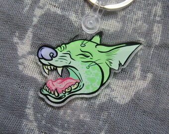 Chupacabra Keychain, Cryptid Acrylic Keychain