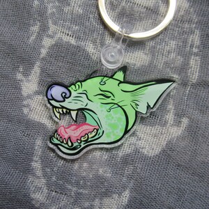 Chupacabra Keychain, Cryptid Acrylic Keychain