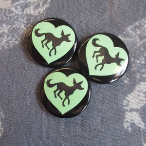 Chupacabra Crafts Shop Logo Button, Cryptid Pin, Cryptid Button, Chupacabra Pin, Vulture Culture Pin