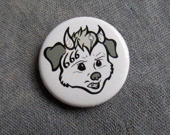 Hellhound Puppy 1" round button