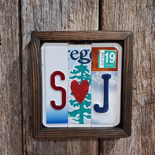 Anniversary Custom License Plate, Personalized, Unique , Wedding, Birthday, Gift for Him, Gift for H