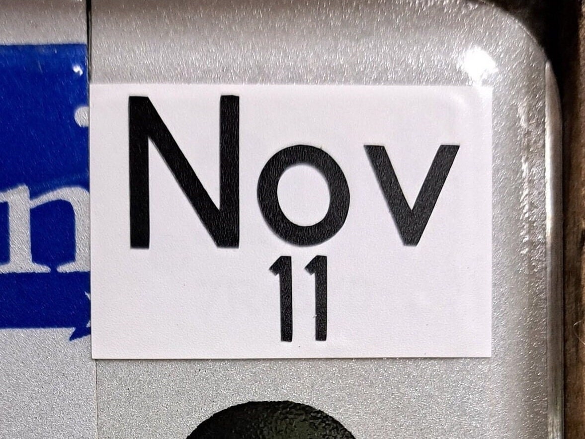 Custom Date Tag Sticker: License Plate Sign Gift - Etsy