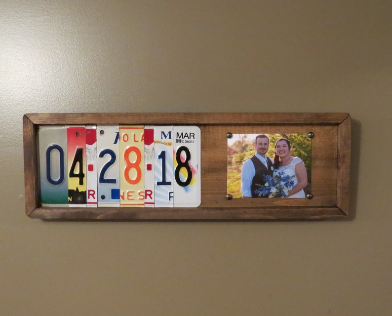 Custom License Plate Sign Last Name First Name Etsy