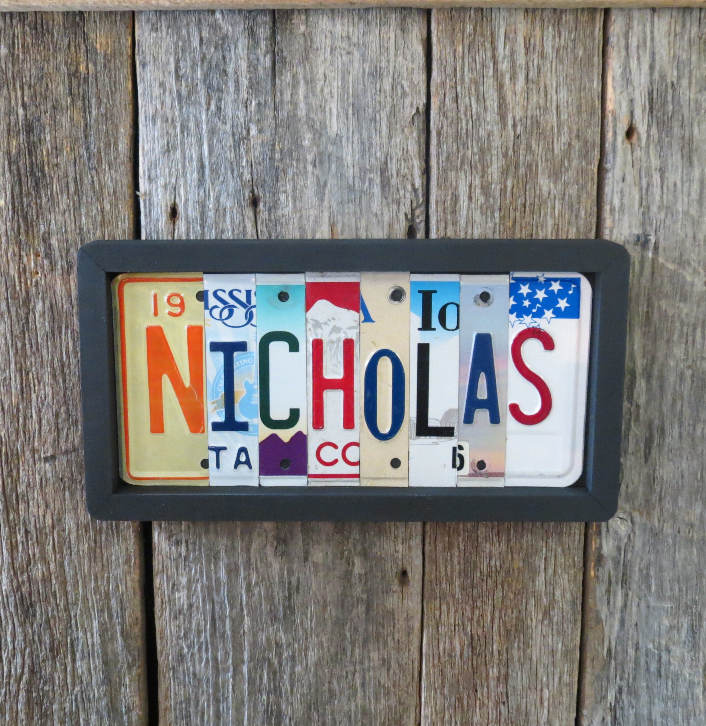 Paint your own Father's day license plate gift Wall Décor Wall Hangings Home & Living