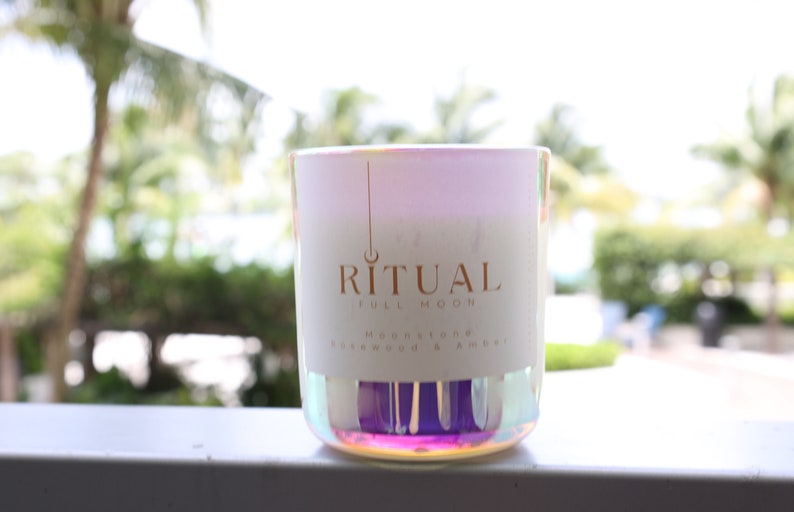 Full Moon Ritual 12oz Non-toxic, Handpoured, Soy Candle: Rare Rosewood ...