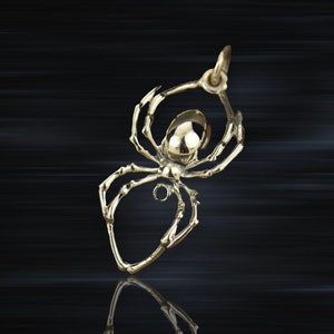 Realistic Spider Sterling Silver Pendant -Insect Collectors-Insect Lovers