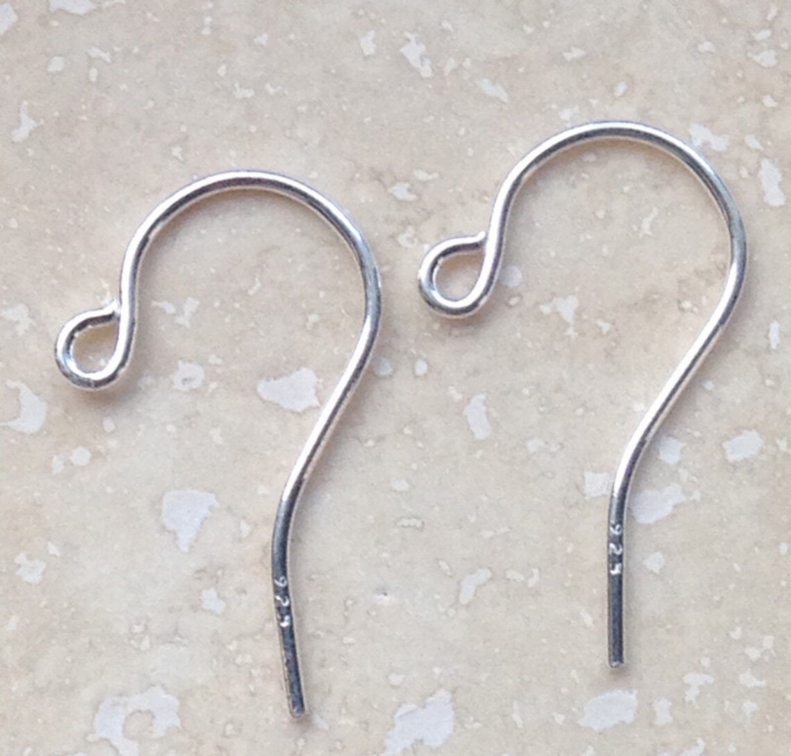 925 Sterling Silver Ear Hooks Etsy