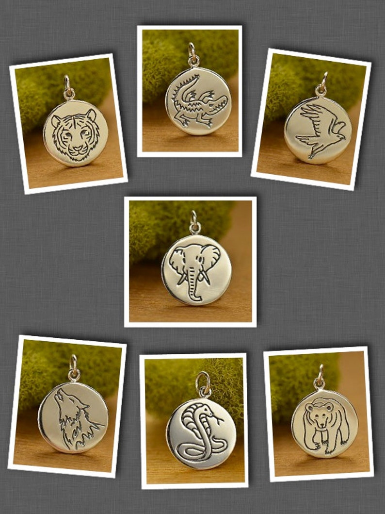 Sterling Silver Animal Spirit Charm Power AnimalAnimal Etsy
