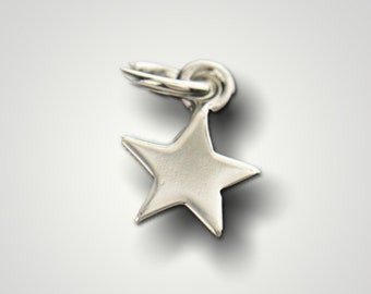 Tiny Sterling Silver Small Star Charm