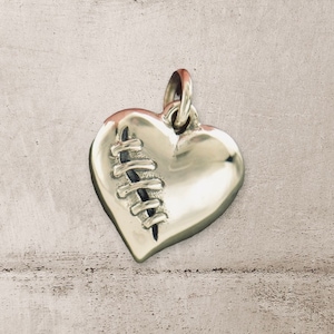 Sterling Silver Mended Heart Charm