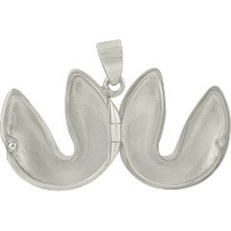 Sterling Silver Fortune Cookie Pendant Etsy