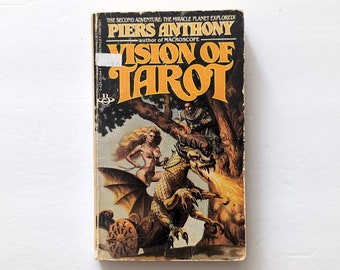 Vision of Tarot de Piers Anthony, 1981 Berkley, The Second Adventure: The Miracle Planet Explored, Fantasy, Livre de poche