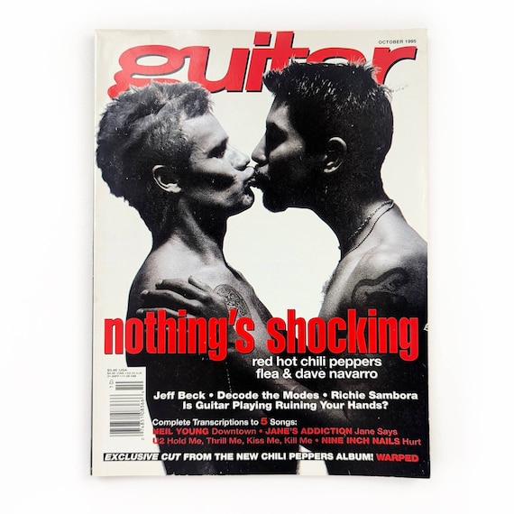 Guitar Magazine October 1995 Red Hot Chili Peppers Flea and Dave