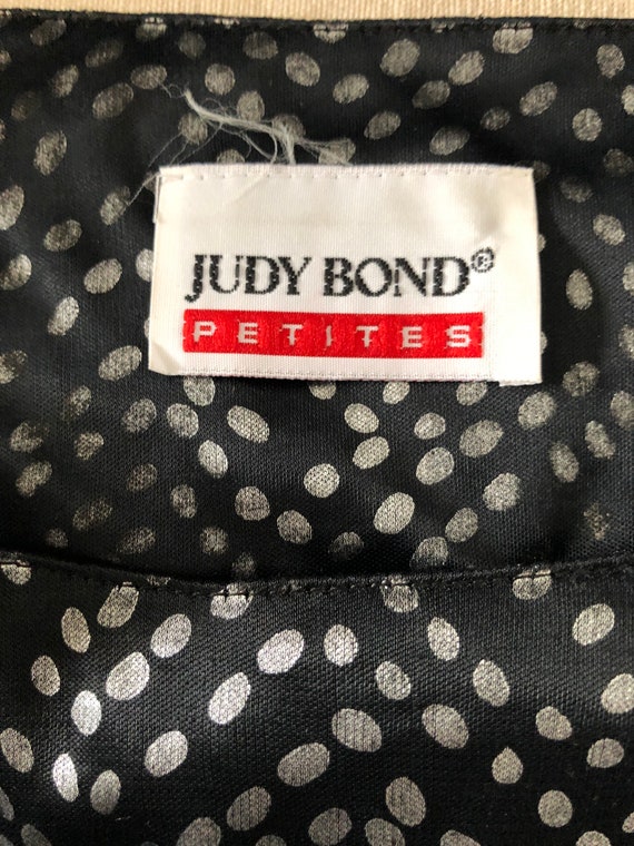 Buy Vintage Judy Bond Punk Glam Black and Silver Top With Jersey 