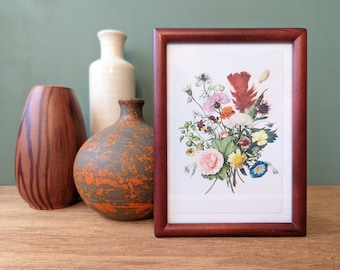 Vintage Scandi Wood Picture Frame, Rounded Corners, 5x7 Photo