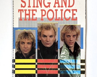 1984 Sting and The Police 13” x 11” 64pg Spiral Book