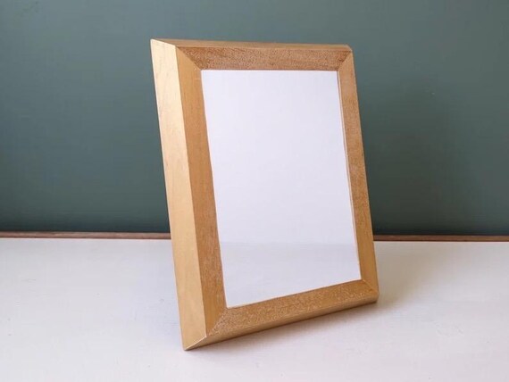 Mid-century Modern Wood Photo Frame, Honey Tone, 5x7