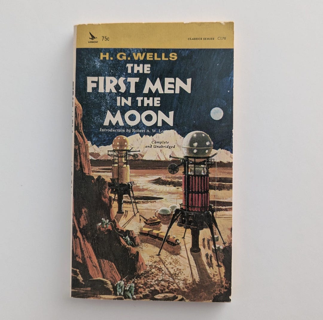 HG Wells The First Men In The Moon Airmont Publishing Company 1965 Etsy hg-wells-the-first-men-in-the-moon-airmont-publishing-company-1965-etsy