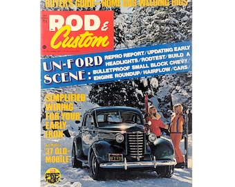 Rod & Custom Magazine March 1973, Vol 20, '37 Old-Mobile, Un-Ford Scene