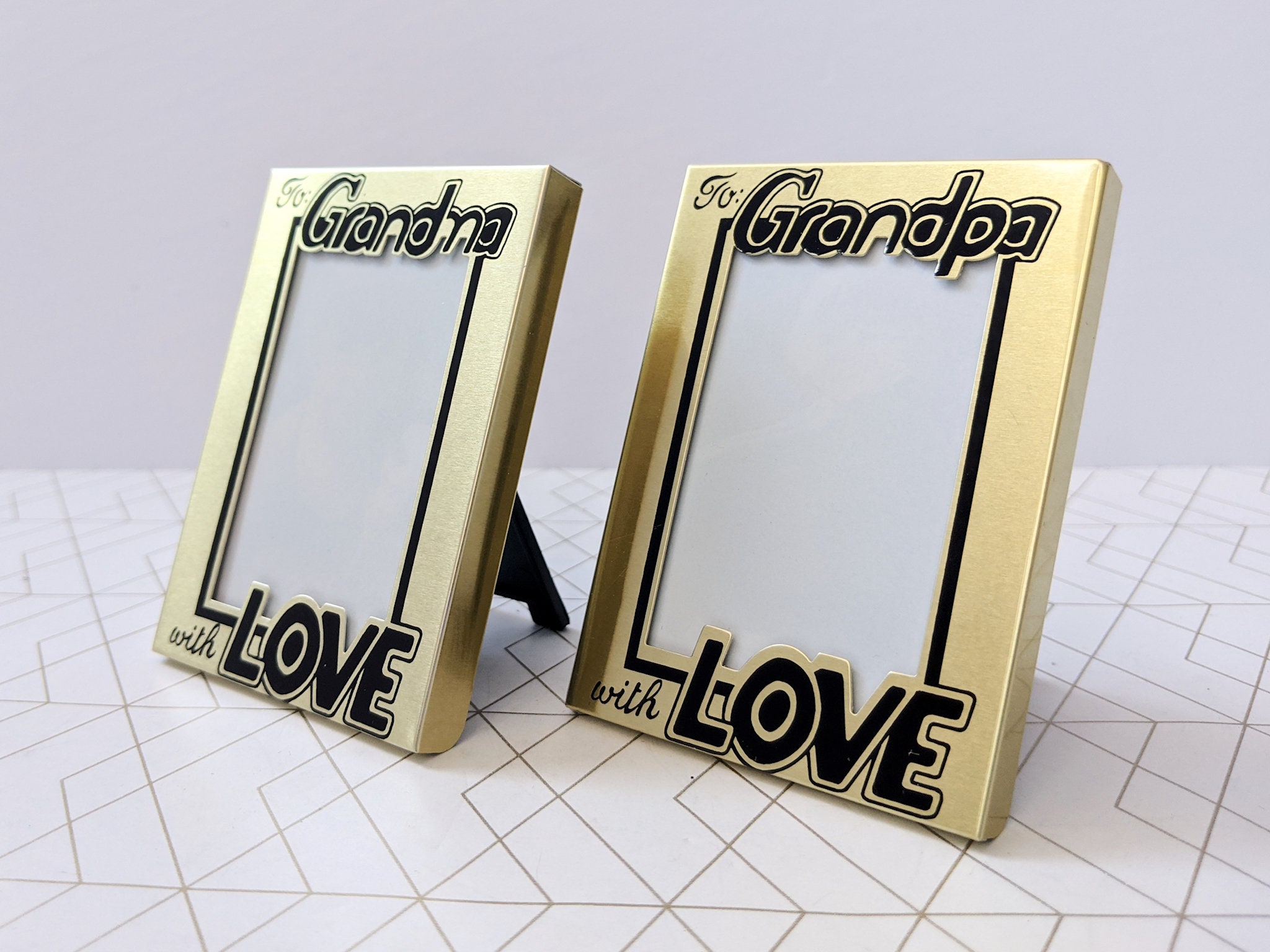 Vintage Brass Pocket Frame Set Pair of Vintage Photo Frames Etsy