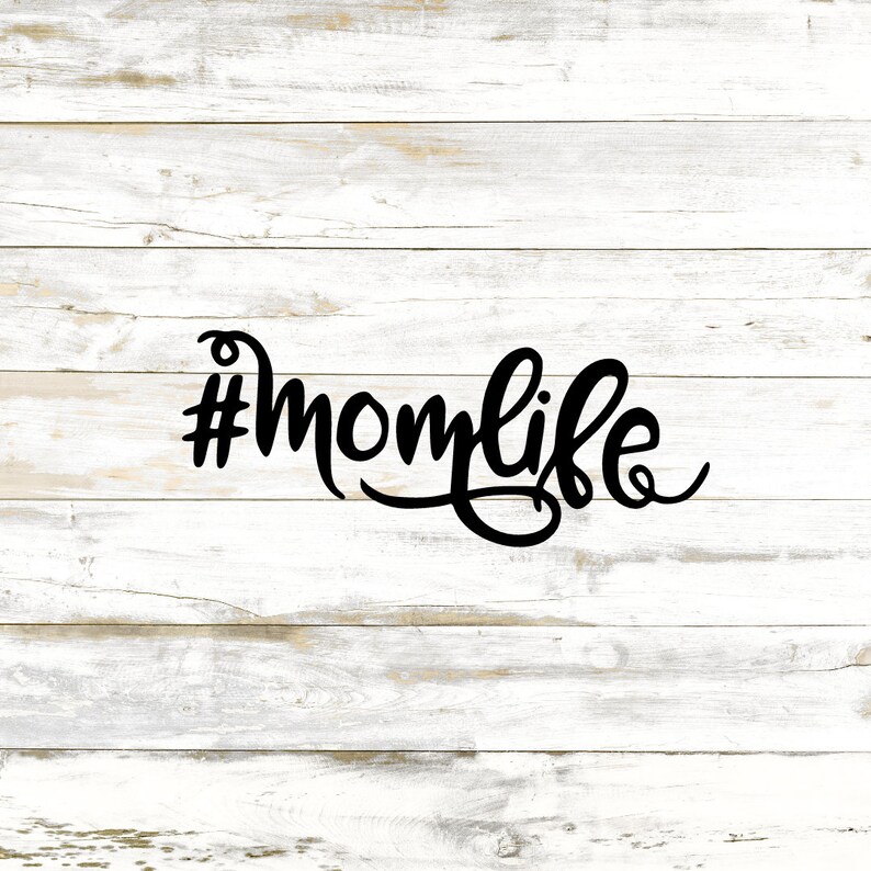 Hashtag Mom Life Sticker HASHTAGMOMLIFE Vinyl Decal Etsy