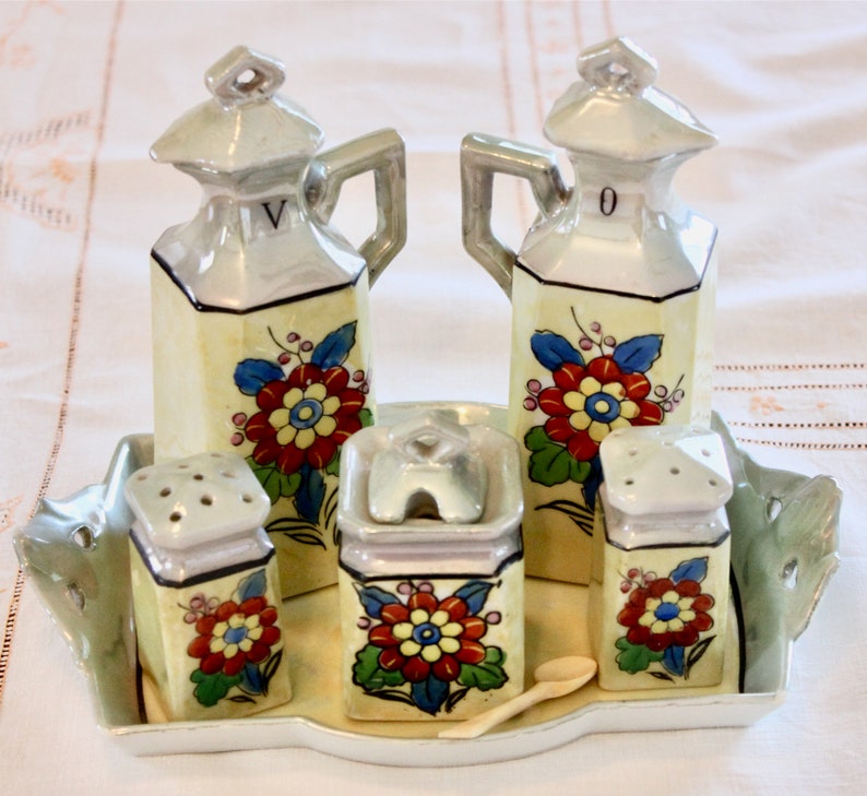 Vintage TT Takito Co. Lustreware Tabletop Serving Set S and Etsy