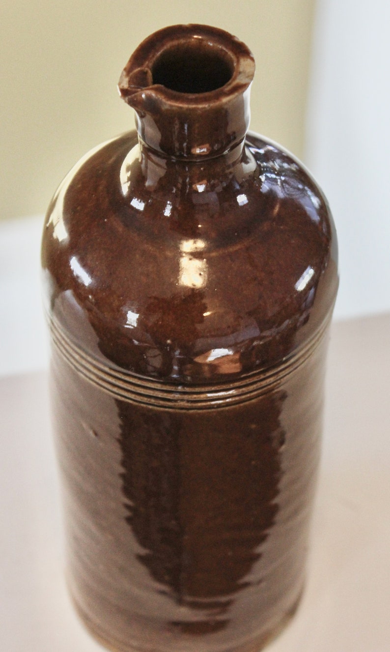 Antique Stoneware Master Ink Bottle Rustic Stoneware Etsy