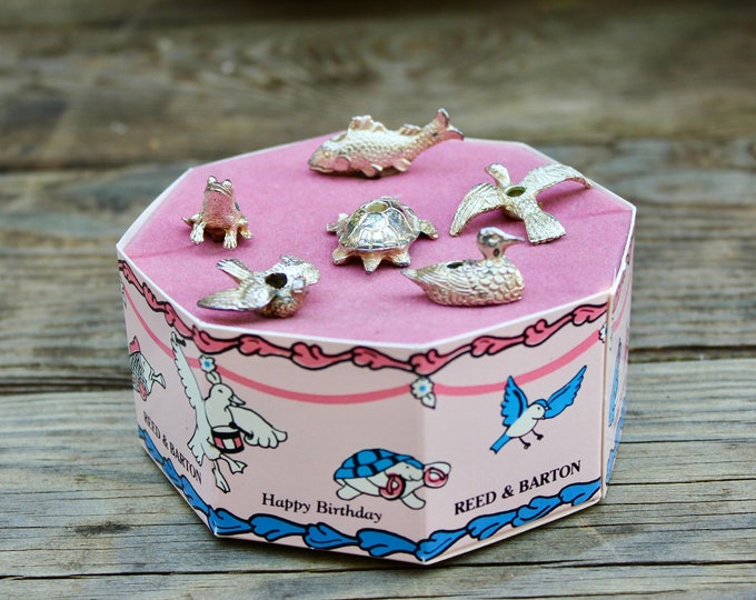 Vintage Reed and Barton Birthday Cake Candle Holders W/ Etsy