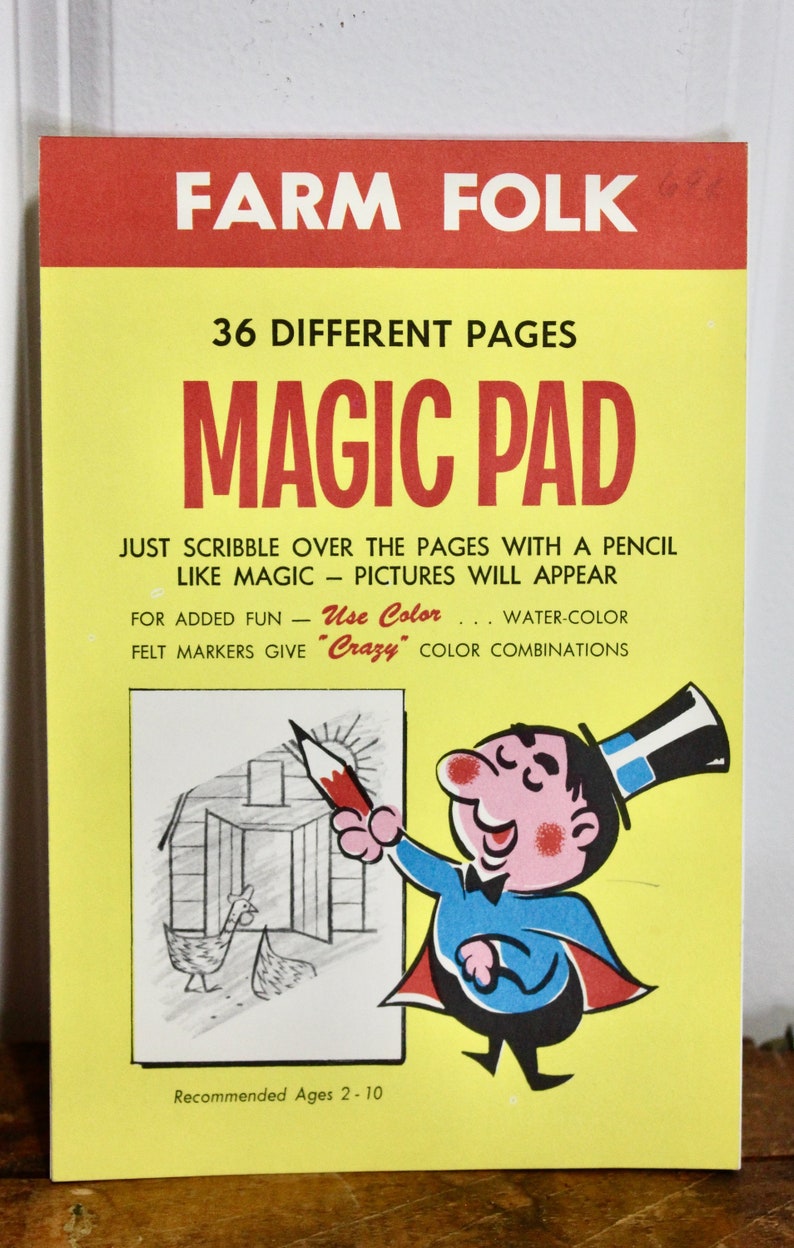 1960s magic Pad Farm Folk Midcentury Etsy